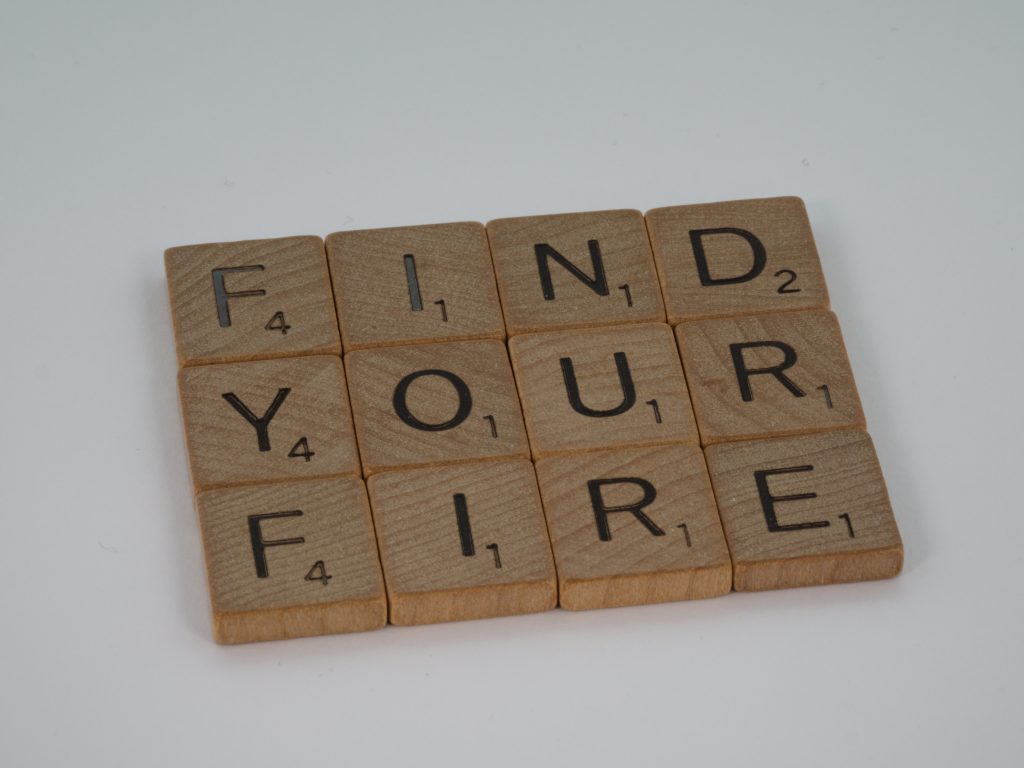 scrabble letters spell "find your fie". EMDR therapy to improve confidence in women in Kings Park, NY