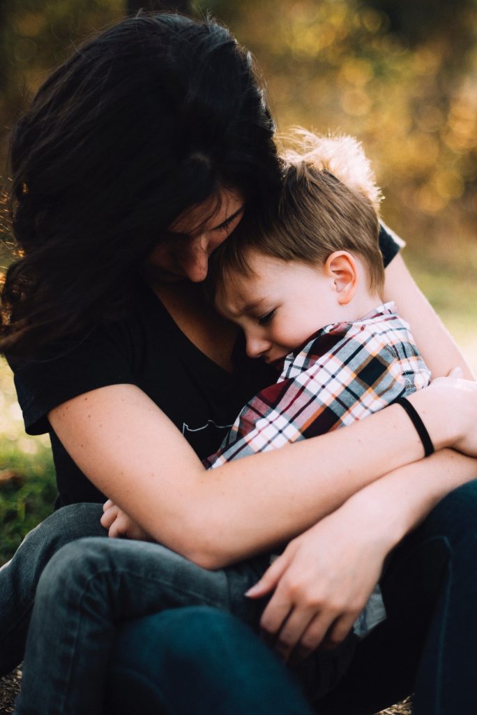 A mother managing her anxiety with therapy near Bethpage NY